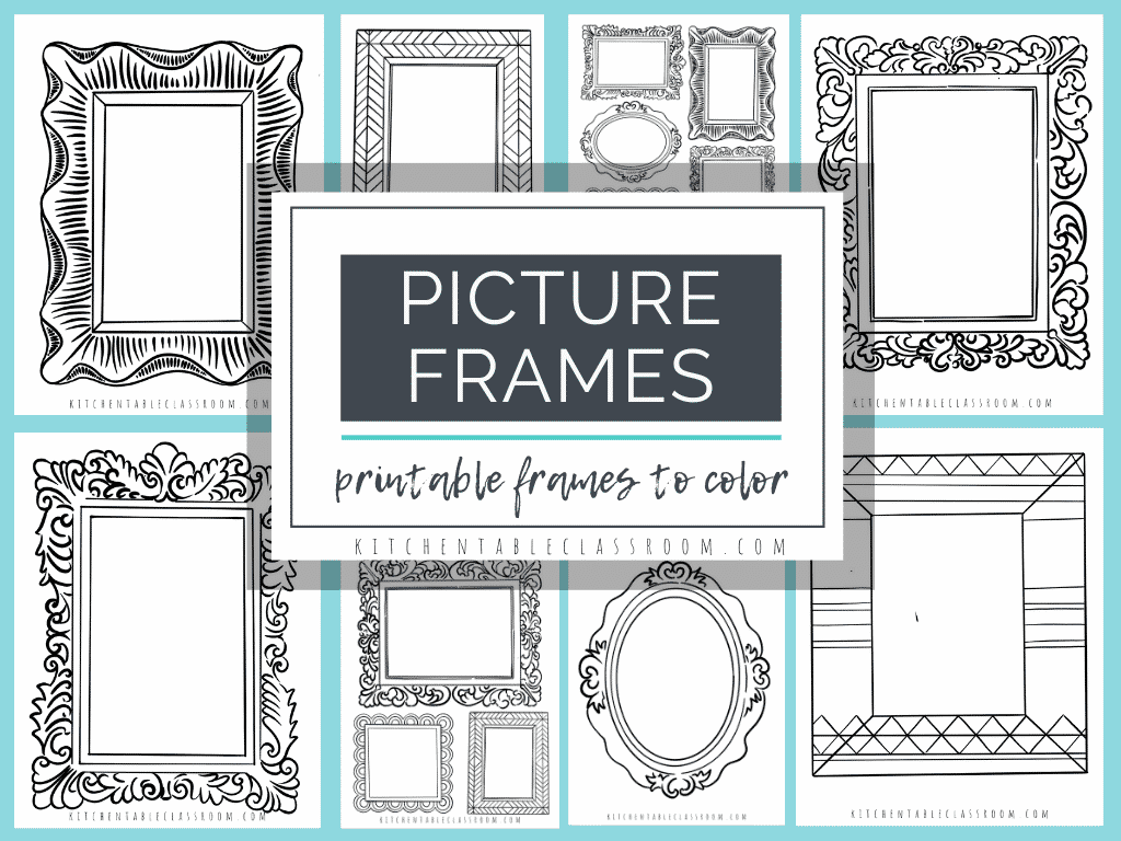 printable picture frame drawing prompts - the kitchen table classroom